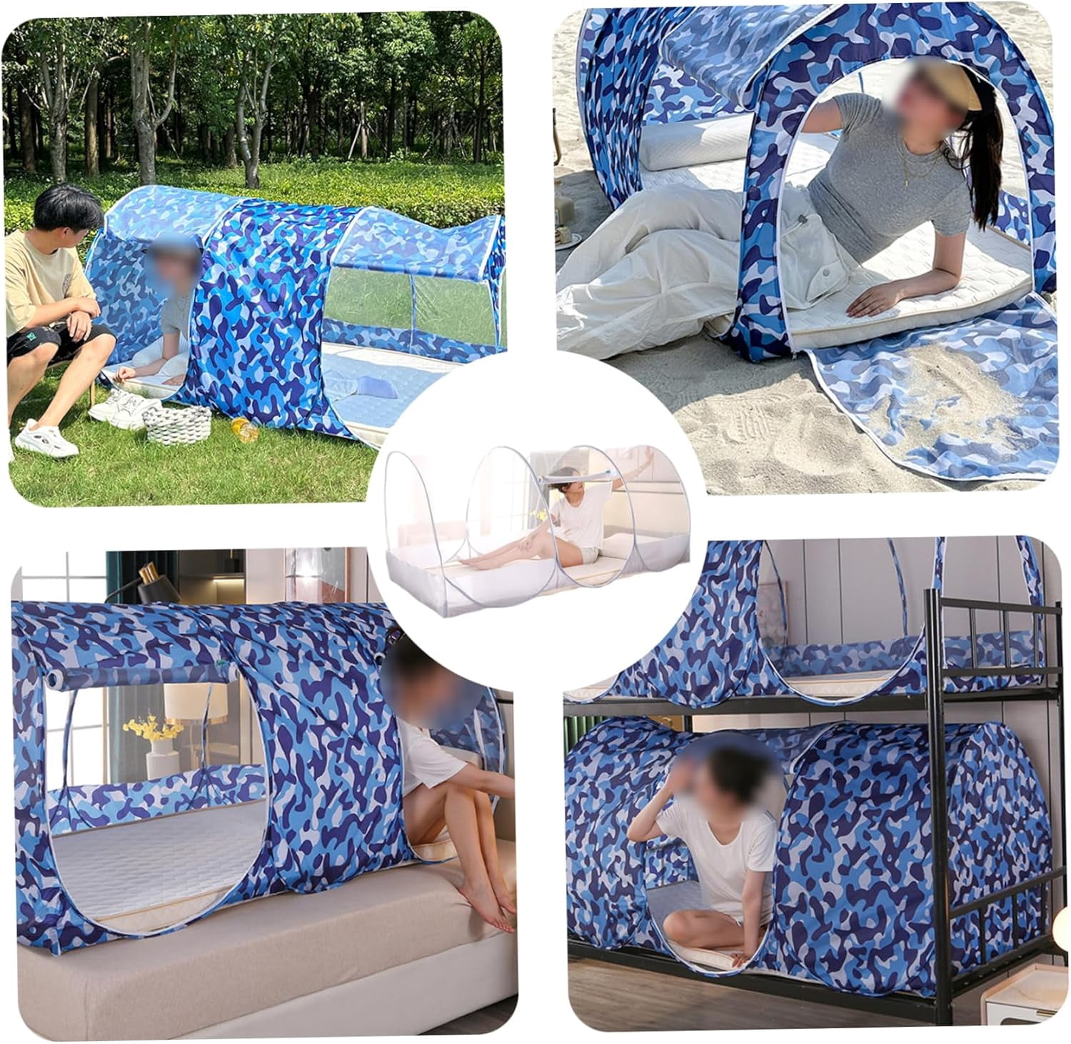 Generic Foldable Mosquito Net Tent Breathable Mesh Bed Canopy