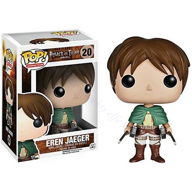 Funko pop-figuras de acción de Attack on Titan, EREN JAEGER #20 23 #233 # MIKASA ACKERMANN #235 21 #, juguetes de la serie, regalo para niños