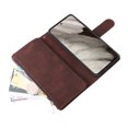 thumbnail image 5 of Dteck for Google Pixel 8 Wallet Case, Soft Leather Zipper Wallet Case Magnetic Buckle Flip Cover with 5 Card Slots/Photo Pocks/Lanyard Strap for Google Pixel 8 2023, coffee, 5 of 6