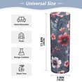 thumbnail image 3 of Plastic Vase 11.8"×3.9" Translucent Cylinder Vase Durable Flower Vase Storage Bottle for Modern Home Wedding Decor Red and Purple Floral Pattern, 3 of 6