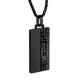 thumbnail image 2 of Collar Hombre Acero Inoxidable con Zircona Cúbica LUCKMAN, Cadena con Dije, Modelo Luke negro UNITALLA, 2 of 6
