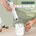 thumbnail image 4 of Milk Frother, USB Rechargeable Milk Frother 3 Speed ​​Electric Frother Gift, 4 of 5