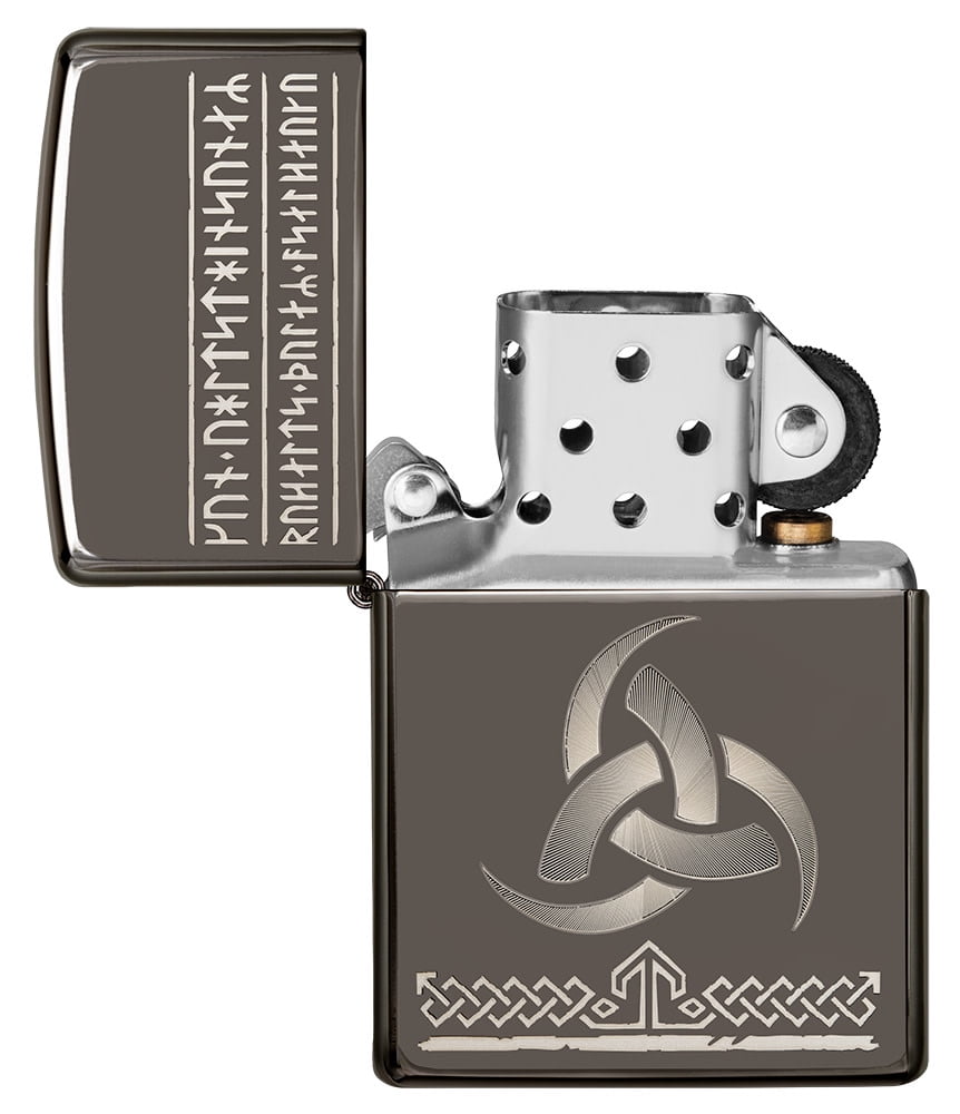 Zippo Odin Black Ice Pocket Lighter