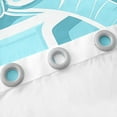 thumbnail image 3 of Erosebridal Monogrammed I Curtains for Living Room, Initial Letter 30%-50% Blackout Curtains Set of 2 (38x45), Blue Bow Curtains and Drapes (38x45), Window Curtains Bedroom Decor, 3 of 6