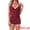 Red, variant on DARING DIVA Women's Casual Lace Trim Bow Soft Cami Top and Shorts Pajamas Set L Pink