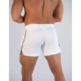thumbnail image 5 of Men Shorts Hot Shorts Mesh Breathable Bodybuilding Slim Fit Gym Fitness Jogger Shorts for Men Homme (WHITE,M), 5 of 5
