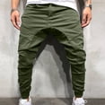 thumbnail image 2 of Outfmvch Sweatpants For Men Long Johns For Men Men'S Trousers Overalls Casual Sports Pants Trousers With Zipper Pockets Men'S Pants Green L, 2 of 7