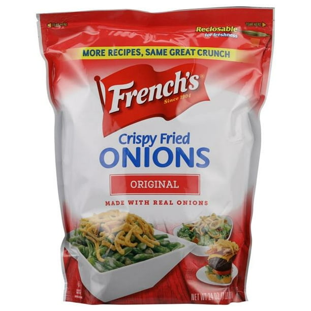 Frenchs 2347473 42 oz Crispy Fried Onions Original, Pack of 6 Walmart