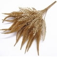 thumbnail image 4 of Artificial Plants for Christmas, Fake Golden Tail Grass Plant Boston Fern Bush Plant Bushes Faux Shrubs Greenery Indoor Outside Hanging Planter Home Garden Decor Festival Decoration - 4 Pcs, 4 of 14