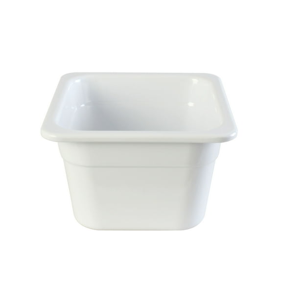 Excellante Gastronorm pan melamine container, 1/6 size, 100mm/ 4" deep, comes in each