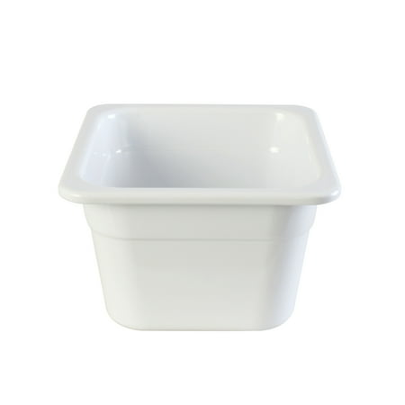 Excellante Gastronorm pan melamine container, 1/6 size, 100mm/ 4