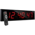 thumbnail image 2 of Ivation Digital LED Display Clock with Stopwatch, Alarms, Timer & Temp 24" inch, 2 of 7