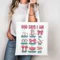 thumbnail image 2 of Nurse Coquette Bow Tote Bag | Christian Nurse Tote for Women | "God Says I Am" Beautiful & Bold | Doctor & Nurse Appreciation Gift | Healthcare Worker Canvas Bag for Work & Daily Use, 2 of 5