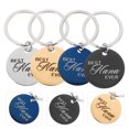 thumbnail image 2 of 4Pcs Round-shaped Pet Name Tags Stainless Steel Pet Collars Cat Tags Puppy Tags, 2 of 8