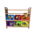 thumbnail image 1 of Juguetero Librero Organizador Infantil de MDF Natural Con 6 Charolas DECOMOBIL JUGUETERO, 1 of 5
