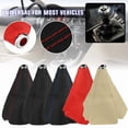 thumbnail image 3 of 1Pc Car Manual Gear Shift Knob Gaiter Boot Dust Cover Universal PU Leather Gear Shift Collars Shift Lever Knob Boot Cover, 3 of 7