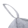 thumbnail image 3 of Chapeau de sauna en feutre absorbant l'eau, confortable, pour la douche et le bain, universel, pour hommes et femmes, gris, 3 of 4