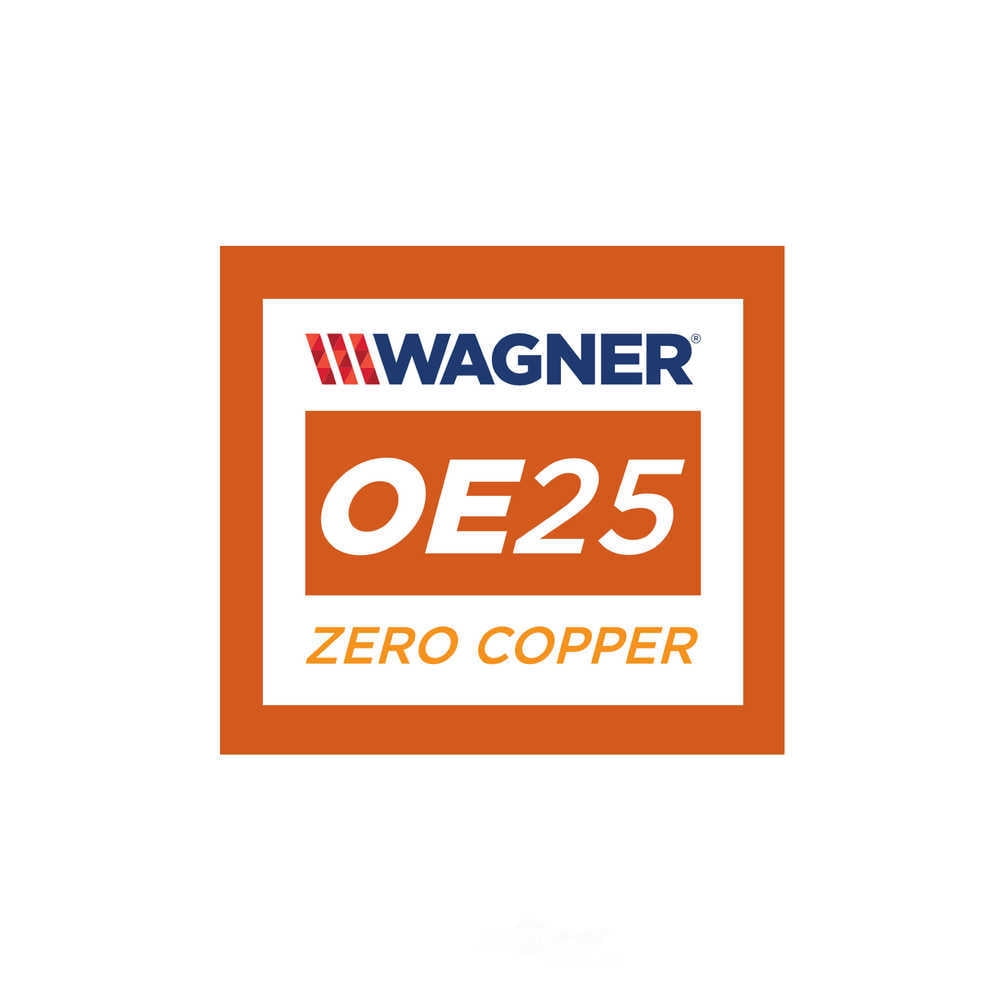 Wagner Brake Disc Brake Pad Set P/N:Sx2208 Fits select: 2019-2022 FORD RANGER, 2023 FORD RANGER XL/XLT/LARIAT