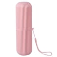 thumbnail image 2 of Organizador Estuche de almacenamiento de tira antideslizante para baño con soporte para cepillo de dientes (rosa) Ndcxsfigh Nuevos Originales, 2 of 3