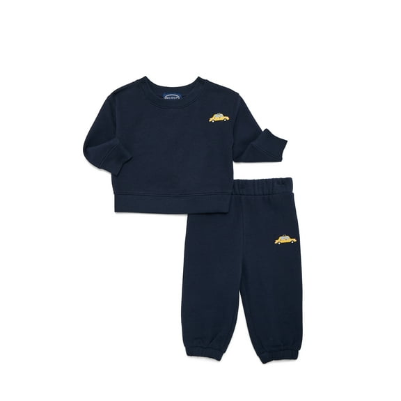 Scoop Limited Edition Unisex Baby and Toddler New York Sweatshirt and Jogger Set, 2-Piece, Sizes 6M-5T