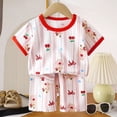 thumbnail image 2 of TOWED22 Toddler Baby Boy Clothes Dinosaur Truck Print Short Sleeve T-Shirt Tee Elastic Shorts 2pcs Outfits(Pink,6-12 M), 2 of 4