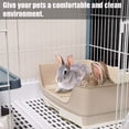 thumbnail image 5 of Large Rabbit Litter Box Trainer, Potty Corner Toilet with Drawer Bigger Pet Pan for Adult Hamster, Guinea Pig, Ferret, Galesaur, Bunny and Other Animals (Brown), 5 of 8