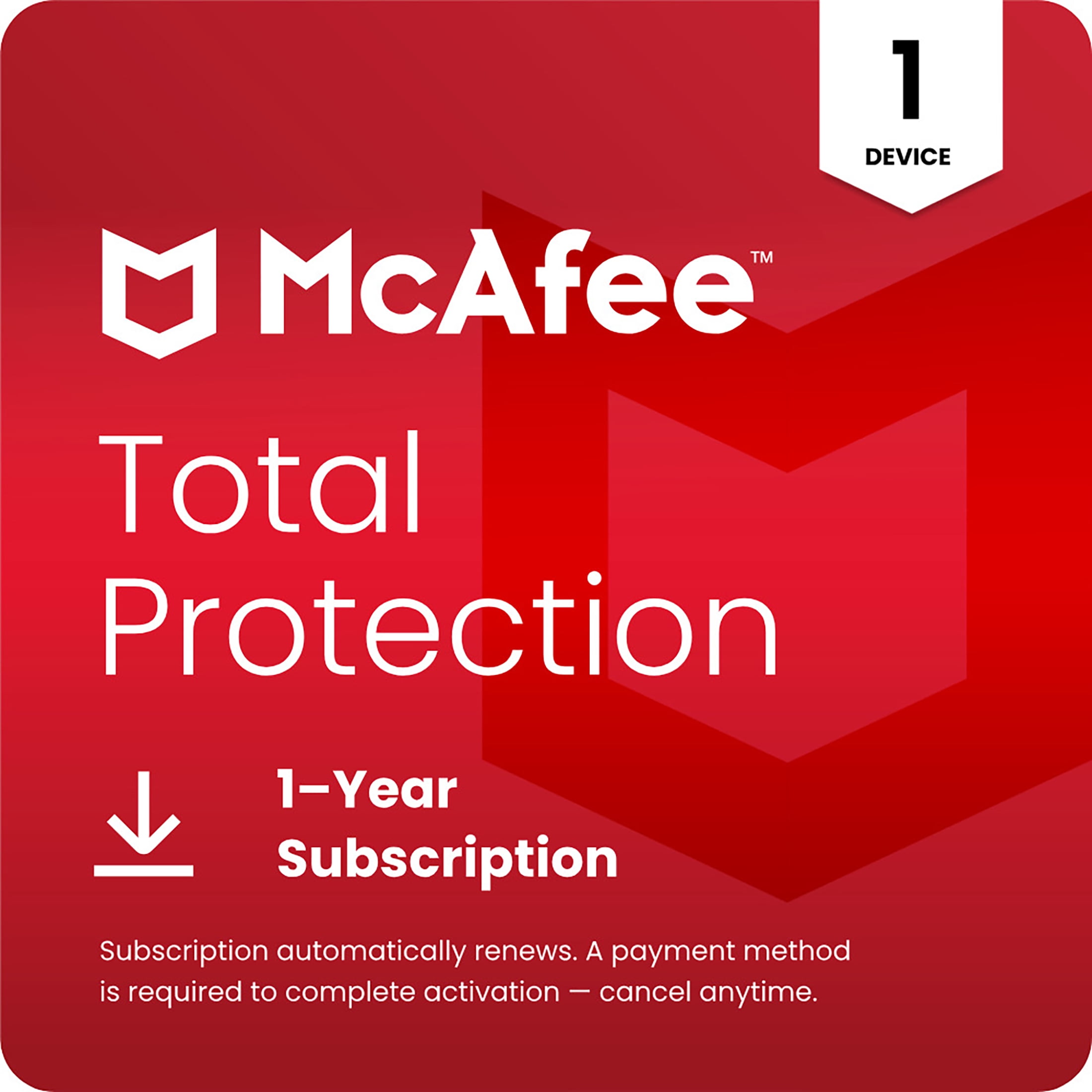 Microsoft 365 Personal & McAfee Total Protection 1-Device 2026 (Office Suite, 1TB OneDrive Cloud Storage Cybersecurity, Antivirus, Secure VPN) - 1-Year Subscription (Digital Download)