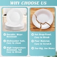 thumbnail image 3 of Dessert Salad Plates Set of 12,8 Inch White Porcelain Dinner Plates,Appetizer Plates for Dinner,Ceramic Dessert Plate Set,Microwave Oven Dishwasher Safe, 3 of 7