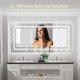 thumbnail image 5 of 63" x 32" Extra Large LED Light Backlit Bathroom Mirror Dual Lights Makeup Anti-Fog Memory 3 Colors Dimmable With Touch Button My Lux Decor Round, 5 of 7