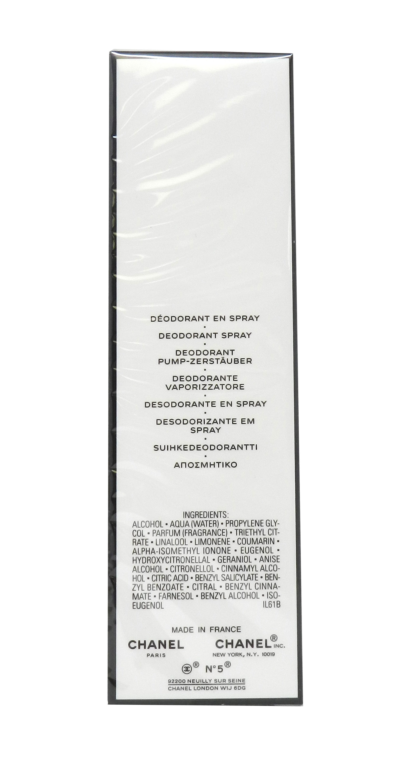 Chanel 5 Deodorant Spray 3.4 Ounces Walmart.com