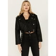 thumbnail image 2 of Wrangler Women's X Fender Cropped Moto Jacket Black X-Large  US, 2 of 4