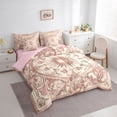 thumbnail image 3 of Castle Fairy Bohemian Floral Damask Bedding Comforter Set,Exotic Style Full Bedding Set, 3 of 8