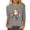 Z12-Gray-halloween shirts for women, variant on Qzwdhjm Halloween 3/4 Sleeve Tops for Women Pumpkin Crewneck Spooky Season Shirts Loose Casual Halloween Outdoor Tshirts