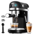 thumbnail image 1 of Máquina de Café Espresso y Capuchino Sangkee Plata 20 Bares con Espumador de Leche, 1 of 1