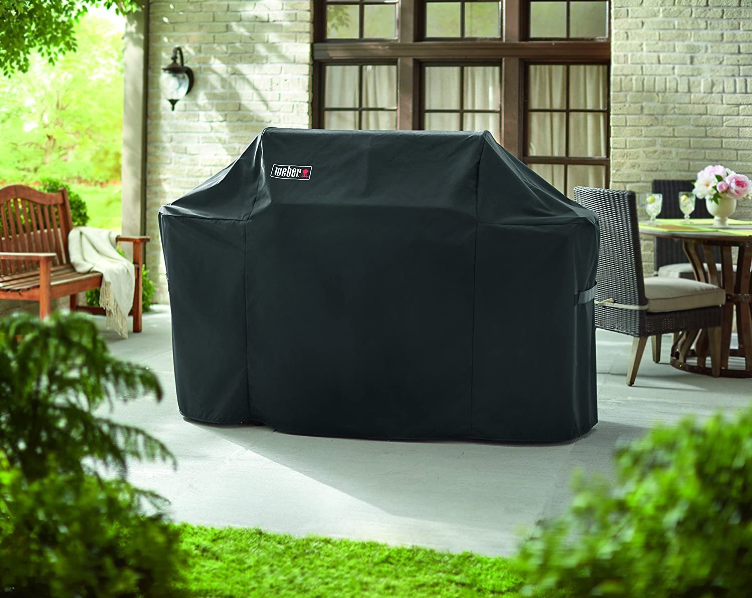 Weber 7109 Grill Cover with Storage Bag for Summit 600-Series Gas Grills,Black - image 4 of 4