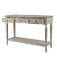 thumbnail image 5 of LuxenHome Whitewashed Wood 3-Drawer 1-Shelf Console and Entry Table, 5 of 10