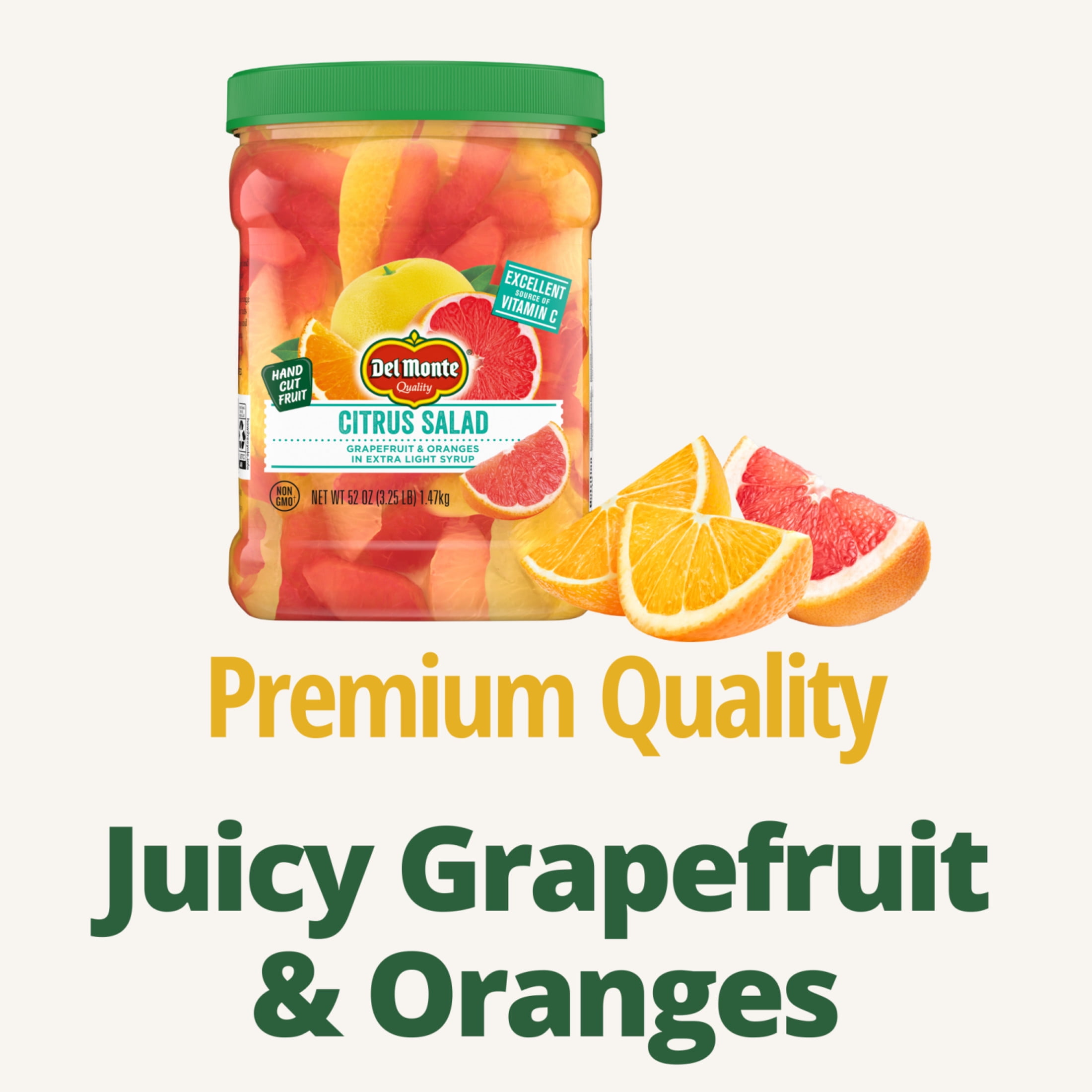 Del Monte Citrus Salad in Extra Light Syrup, 52 oz Jar