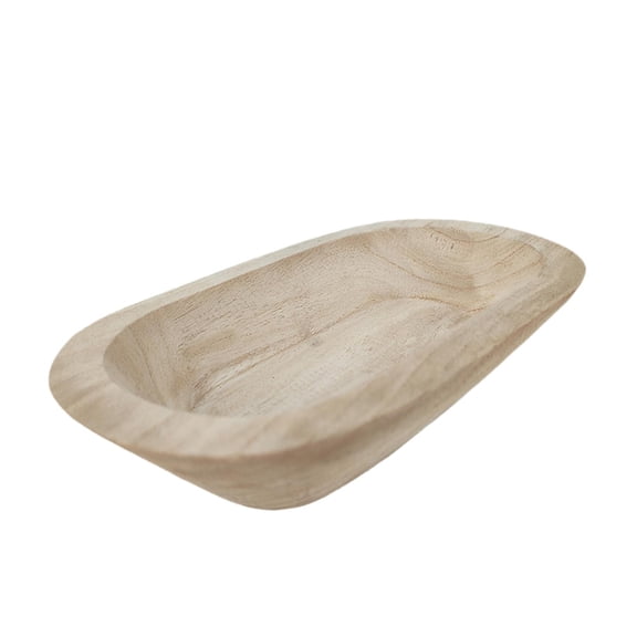 Abbraccia Dough Bowl for Candle Making Empty Wooden Bowl for Kitchen Wedding Household Wood Color