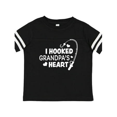 

Inktastic I Hooked Grandpa s Heart with Fishing Rod Gift Toddler Boy or Toddler Girl T-Shirt