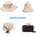 thumbnail image 3 of Bucket Hat Solid Colors Sun Hat with UV Protection for Outdoor Sports Packable Summer Hats, 3 of 5