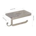 thumbnail image 2 of Estante impermeable para papel higiénico con soporte para estante de almacenamiento para teléfono móvil (dorado), 2 of 8