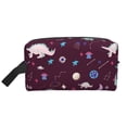 thumbnail image 2 of Uemuo Space Dinosaur Pattern Portable Toiletry Bags with Handle, Waterproof travel Make up Bags for Women, Large Capacity Travel Cosmetic Bags, 2 of 9