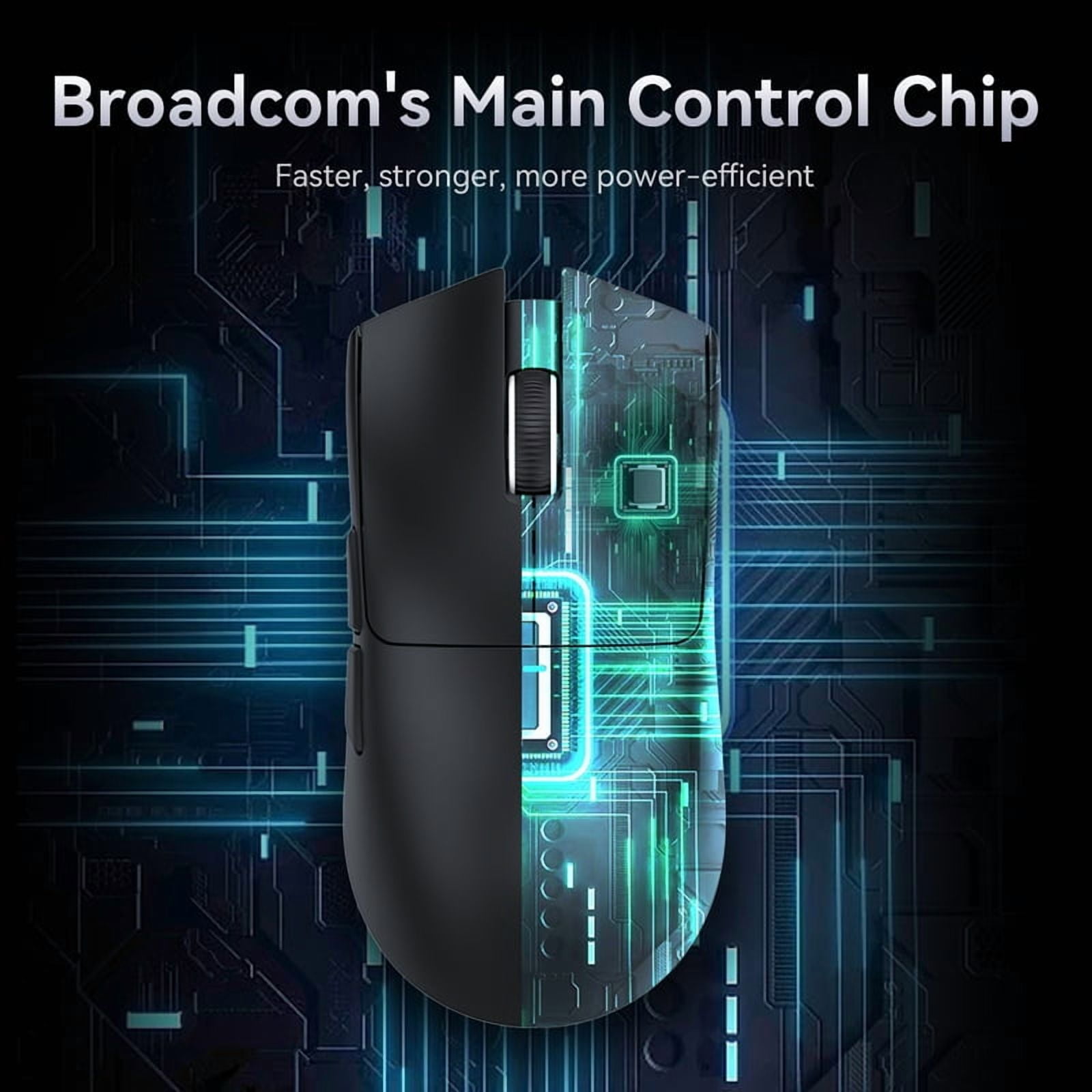 X11 Wireless Mouse,Tri-Mode Connection 2.4GHz/Wired/Bluetooth PAW3311 22000DPI 400IPS RGB  PC Gaming Mouse