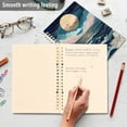 thumbnail image 4 of FORMRS 1-Subject Spiral Notebook 8" x 5" College Ruled 60 Refillable Sheet A5 Hard Cover, 2 Pack, Rolling Waves, 4 of 7
