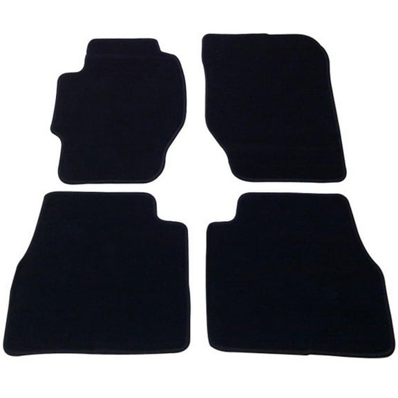 Ikon Motorsports Compatible with 1998-2002 Accord 2Dr 4Dr OE Factory Style Black Nylon Carpet Car Floor Mats Front Rear 4pcs