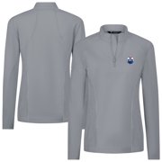 Women's Levelwear Gray Edmonton Oilers Upright Quarter-Zip Pullover