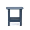 thumbnail image 4 of Inspired Home Flor Plastic Outdoor Table, Weather Resistant, Easy Maintenance, Navy, 18.8L x 15W x 18H, 4 of 9