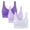 Purple, variant on 🌈 Vmvidoty Light blue XXXL T Shirt Bras for Women | Optimal Support | 3-Pack Seamless Bralettes