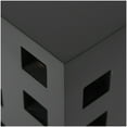 thumbnail image 5 of DecMode 13" x 18" Black Wood Geometric Accent Table, 1-Piece, 5 of 9