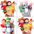 thumbnail image 2 of 4 pieces of finger dolls Mermaid Little Red Riding Hood cartoon finger doll baby educational props, 2 of 5